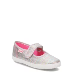 Girl's Cienta, Glitter Mary Jane Sneaker - Toddler & Little Kid