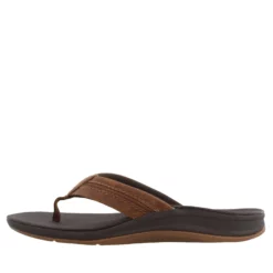 Men's Reef, Ortho Bounce Coast Leather Thong Sandals -Shoes Sales Store 1 612942 ZM 3