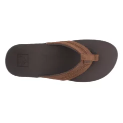 Men's Reef, Ortho Bounce Coast Leather Thong Sandals -Shoes Sales Store 1 612942 ZM 5